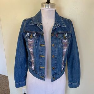 Levi’s Aztec Embroidered Jean Jacket